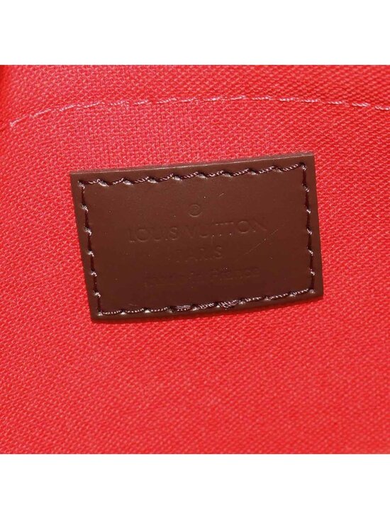 Louis Vuitton Damier Duomo Shoulder Bag Ebene Brown Gold